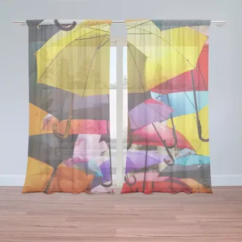 Záclona Sablio Záclony Deštníky: 2 ks - 150x250 cm - Sablio