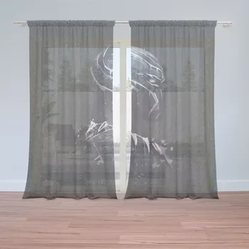 Záclona Sablio Záclony BLACK PANTHER z profilu Vesmír: 2ks 150x250cm