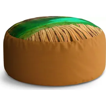 Taburet Sablio Kulatý taburet Circle Jezírko s vodopádem: 38x48 cm - Sablio