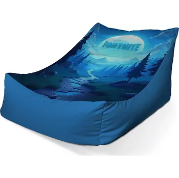 Sedací pytel Sablio Sedací vak Lounge FORTNITE Modré údolí s měsícem - 80 x 95 x 50 cm