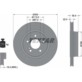 Brzdový kotouč Brzdový kotouč TEXTAR 92137203