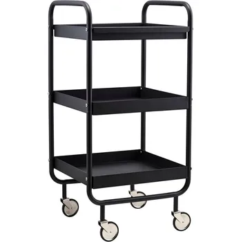 Kancelářský vozík Kovový vozík ROLL černý - House Doctor