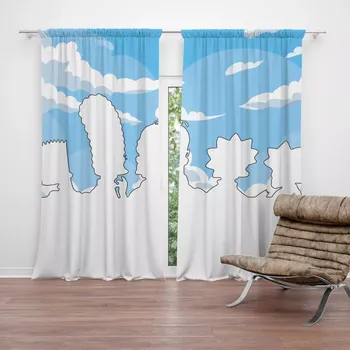 Závěs Sablio Závěsy Cartoon 1: 2 ks - 140x250 cm - Sablio