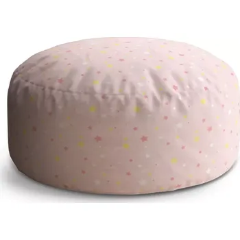 Taburet Sablio Kulatý taburet Circle Hvězdy a puntíky: 38x48 cm - Sablio