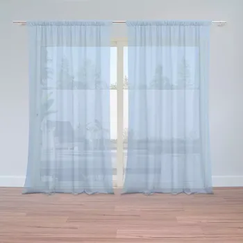 Záclona Sablio Záclony Modrá sky blue: 2 ks - 150x250 cm - Sablio