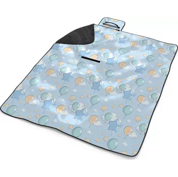 deka Sablio Plážová deka Balónky a hvězdy: 200x140 cm