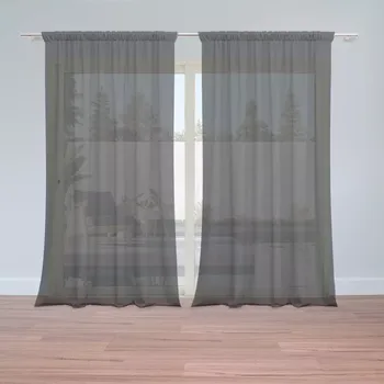 Záclona Sablio Záclony Černá: 2 ks - 150x250 cm - Sablio