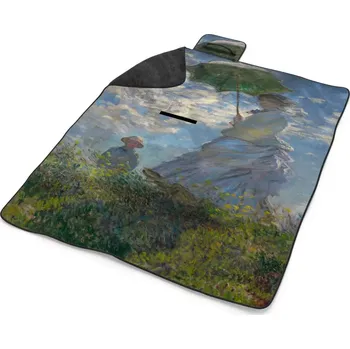 deka Sablio Plážová deka Dáma se slunečníkem - Claude Monet: 200x140 cm