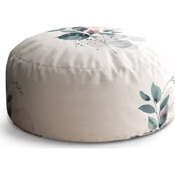 Taburet Sablio Taburet Circle Květinová abstrakce: 38x48 cm