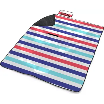 deka Sablio Plážová deka Barevné veselé pruhy: 200x140 cm