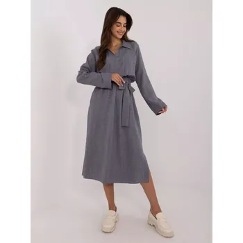 Dámské šaty Šaty LK SK 509646.91 tmavě šedé L/XL
