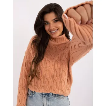 Dámský svetr Jumper AT SW 23445.00 světle oranžový jedna velikost