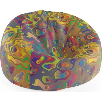 Sedací pytel Sablio Sedací vak Cocoon Barevné skvrny - 115 x 75 cm x 45 cm - Sablio