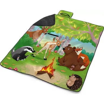 deka Sablio Plážová deka Lesní zvířátka 2: 200x140 cm