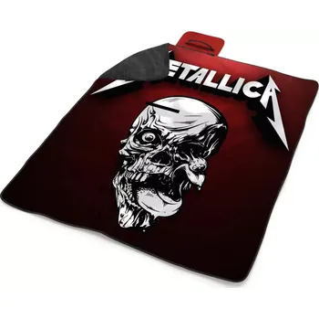 deka Sablio Plážová deka METALLICA Death metal: 200x140 cm