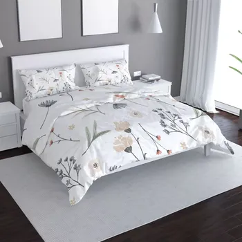 Povlečení Saténové povlečení Luční elegance - Sablio - 140x220 / 90x70