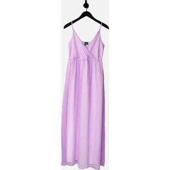 Dámské šaty VERO MODA LEVANDULOVÉ ŠATY MAXI VZOR (XS)