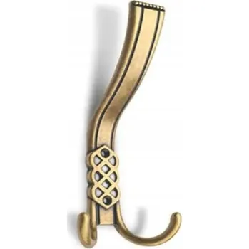 Věšák Nástěnný věšák na nábytek retro zlatý antický - ozdobný vintage styl