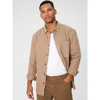 Pánská košile Sinsay - Košile střihu regular - béžová - 214AW-80X - 214AW-80X-XS-1