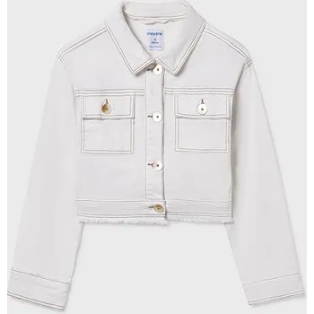 Dívčí bunda Dívčí džínová bunda Mayoral 6407 barva: smetanová, Rozměr: 167 (18 let)