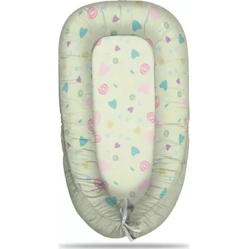 Hnízdečko pro miminko Sablio Hnízdečko pro miminko Srdíčka a spirály