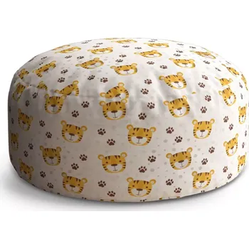 Taburet Sablio Kulatý taburet Circle Tygřík: 38x48 cm - Sablio