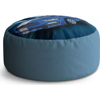 Taburet Sablio Taburet Circle Mustang Modré pozadí: 38x48 cm