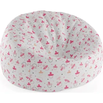 Sedací pytel Sablio Sedací vak Cocoon Růžové dudlíky - 75 x 45 x 35 cm