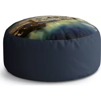 Taburet Sablio Kulatý taburet Circle Brooklynský most: 38x48 cm - Sablio