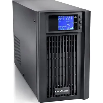 Záložní zdroj Qoltec UPS zdroj Pure Sine Wave 2kVA 1600W s LCD a AVR
