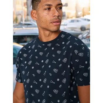 Sinsay - Tričko se svátečním potiskem - námořnická modrá - 807CV-59X - 807CV-59X-XS-1