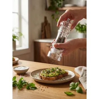 Kuchyňský mlýnek Sinsay - Průhledný mlýnek na koření - bílá - 861IL-00X - 861IL-00X-ONE