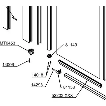 soklová lišta Náhradní krytka k liště, k D22T2 81158