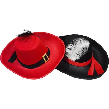 Klobouk mušketýrský mix barev