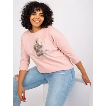 Dámská košile Halenka RV BZ 7423.66P světle růžová jedna velikost