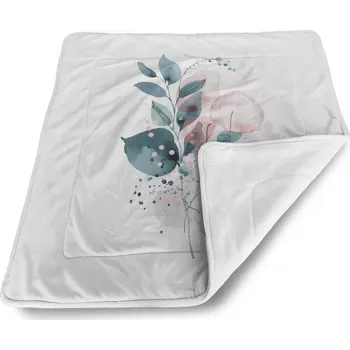 Dětská deka Sablio Dětská deka pro miminko Květinová abstrakce - 80x100 cm