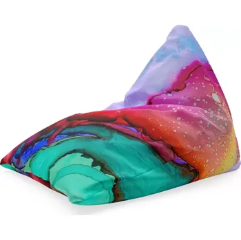 Sedací pytel Sablio Sedací vak Triangl Barvičky: 120 x 100 x 100 cm - Sablio