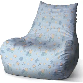 Sedací pytel Sedací vak Bean Puzzle a dudlíky - Sablio - 60 x 70 x 70 cm