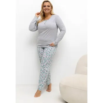 Pánské pyžamo DU KN pyžamo FP 502.97 šedé 2XL