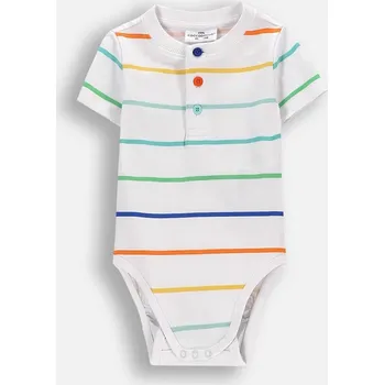 Kojenecký body Body Kojenecké s proužky pro chlapce, body s krátkým rukávem 062 Coccodrillo WC5