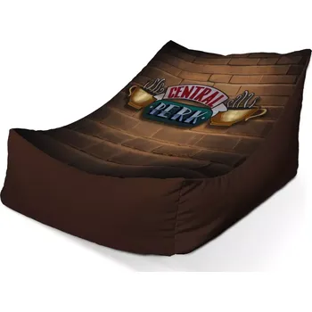 Sedací pytel Sablio Sedací vak Lounge Seriál přátelé CENTRAL PERK Cihly - 80 x 95 x 50 cm