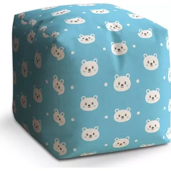 Taburet Sablio Taburet Kostka Medvídci: 40x40x40 cm - Sablio