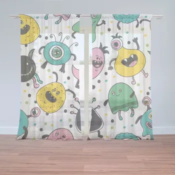 Záclona Sablio Záclony Příšerky: 2 ks - 150x250 cm - Sablio