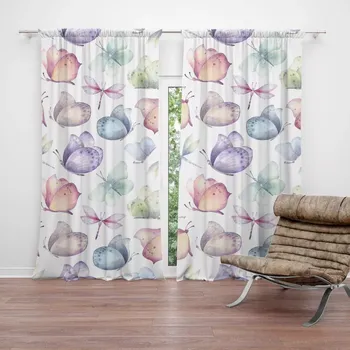 Závěs Sablio Závěsy Slet motýlů: 2ks 140x250cm