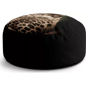 Taburet Sablio Kulatý taburet Circle Levhart: 38x48 cm - Sablio