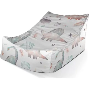 Sedací pytel Sablio Sedací vak Lounge Malovaní dinosauři - 120 x 100 x 80 cm