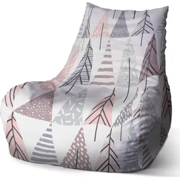 Sedací pytel Sedací vak Bean Barevné stromky - Sablio - 60 x 70 x 70 cm