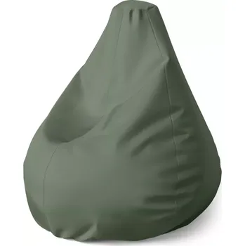 Sedací pytel Sedací vak Pear Vojenská zelená 2 - Sablio - 70 x 95 x 15 cm