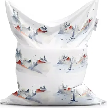Sedací pytel Sablio Sedací vak Classic Zimní pohoda - 200x140 cm