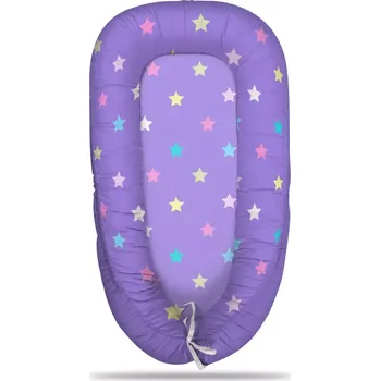 Hnízdečko pro miminko Sablio Hnízdečko pro miminko Hvězdy na fialové